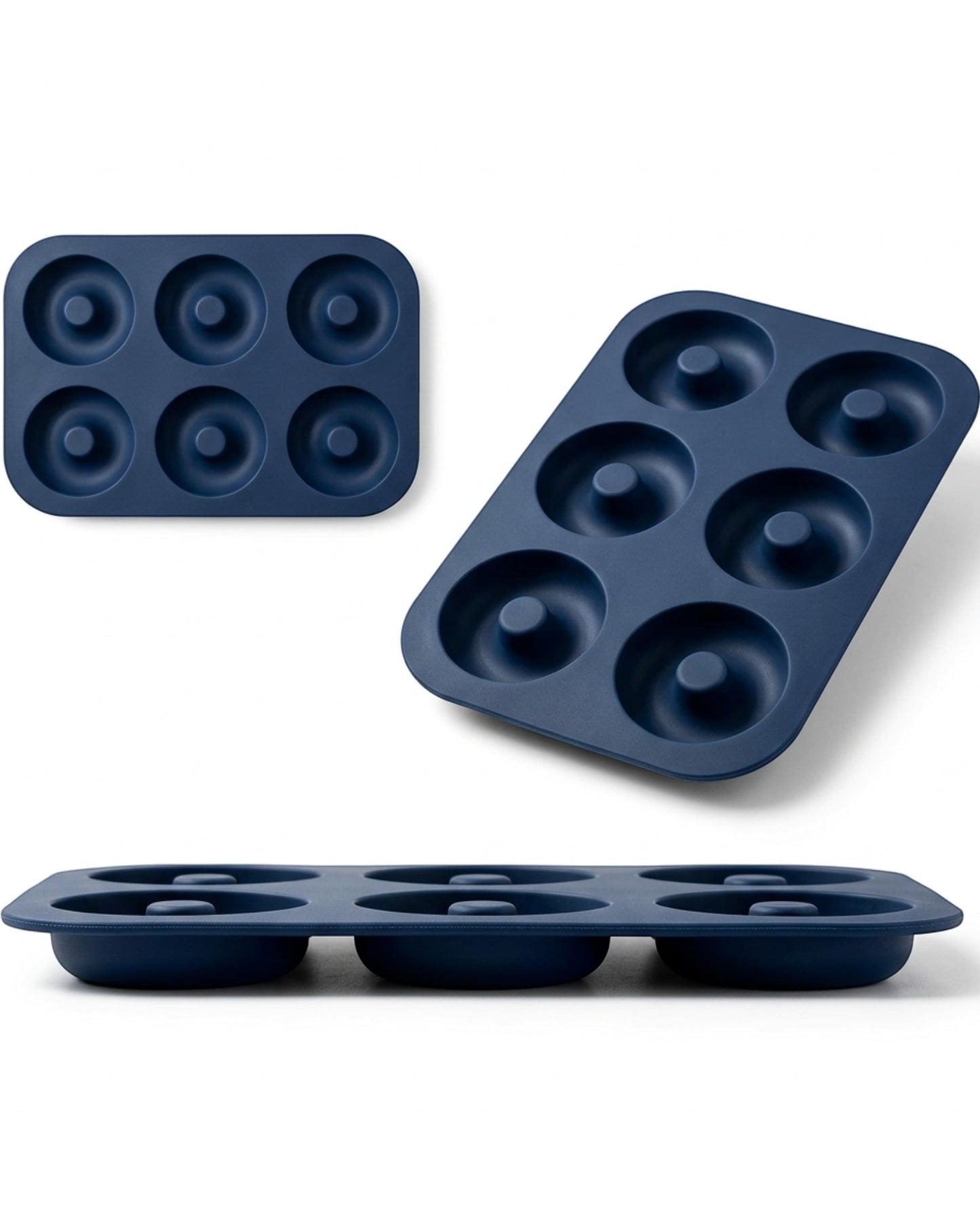 Kovl Silicone Donut Baking Mold Navy 6 Cavity